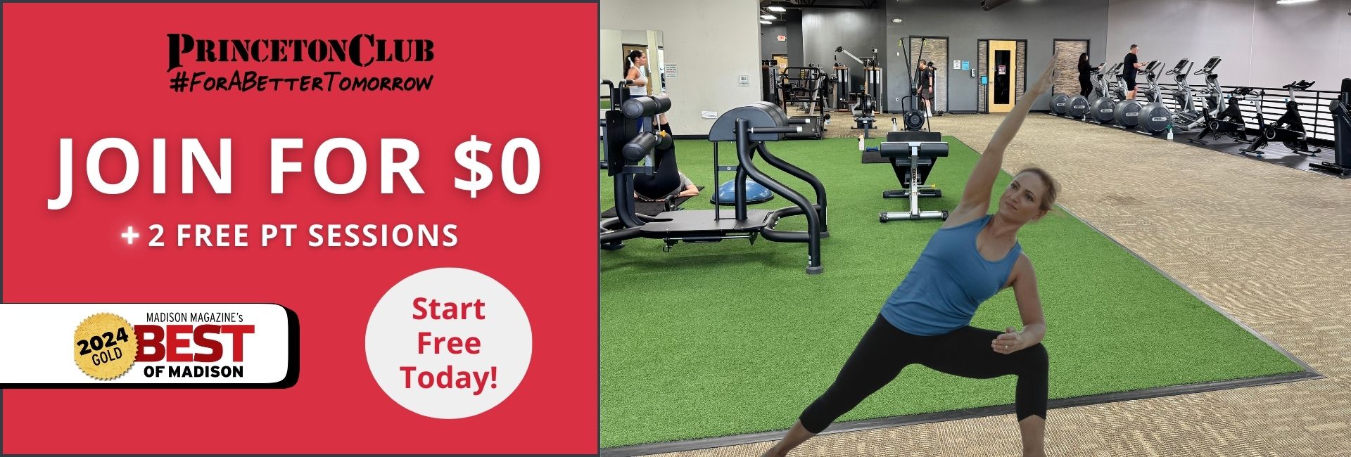 Offer-Feb Join for $0 + 2 Free PT Sessions